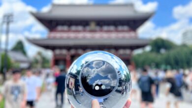 A Worldcoin Orb in Tokyo. Photo courtesy of Worldcoin.