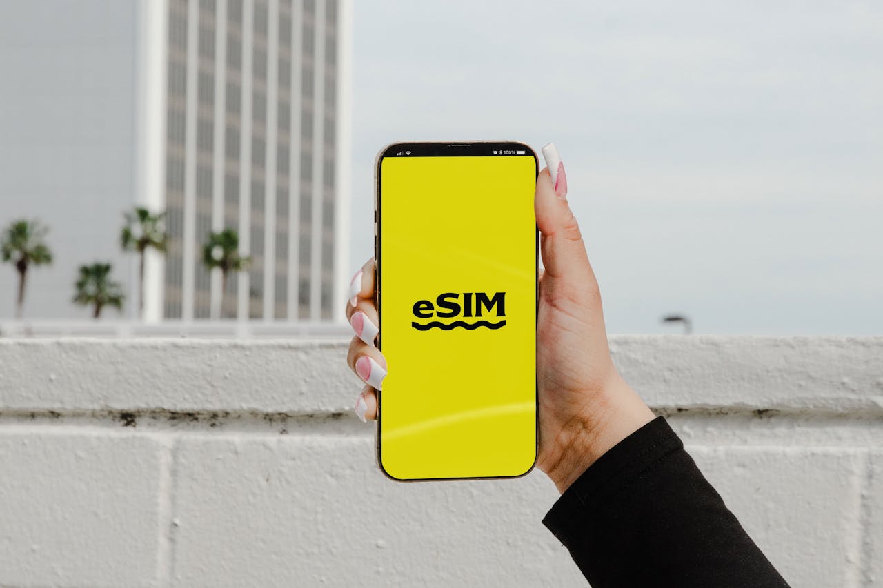 eSIM activated on a smartphone